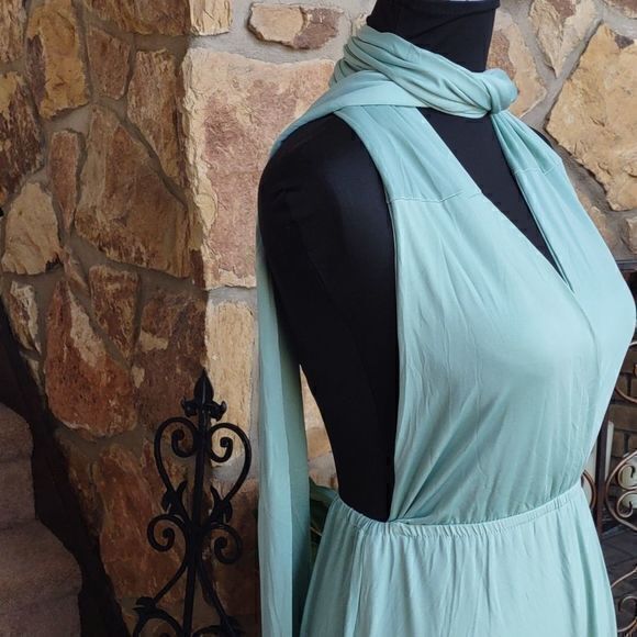 Seafoam Green Infinity Maxi Dress SzM‎ - Picture 8 of 12